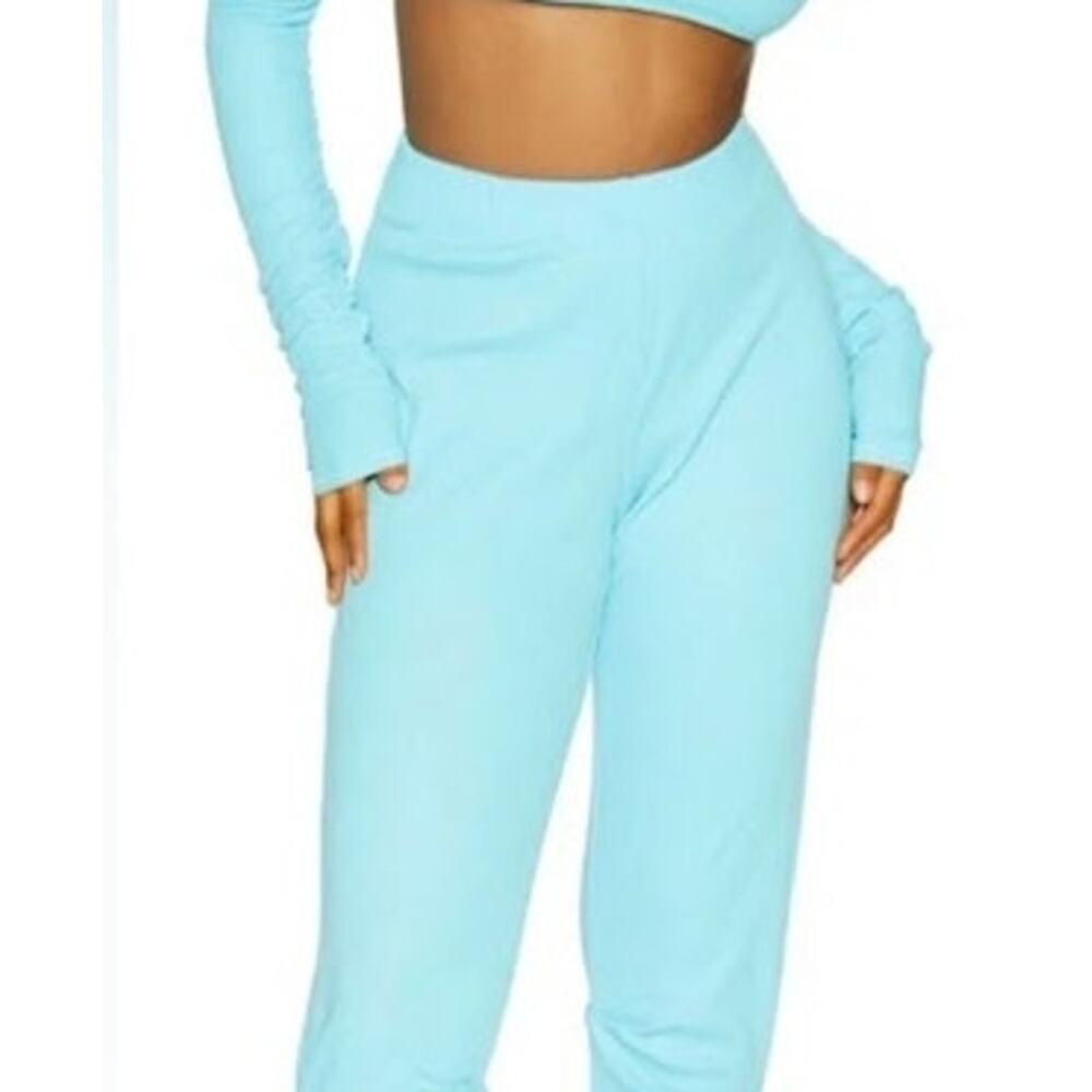 Naked Wardrobe- NWT- On the Run Joggers- Blue- size medium